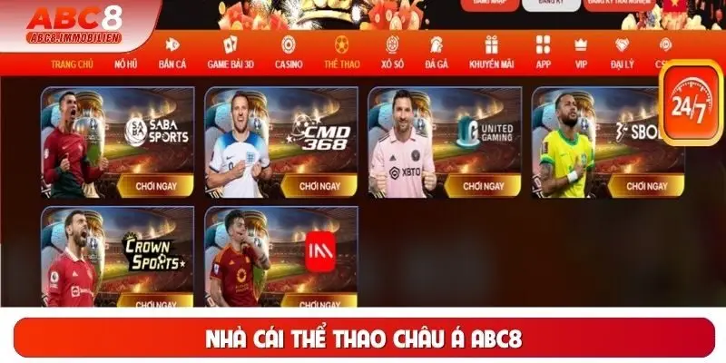 Nhà Cái Thể Thao Châu Á ABC8